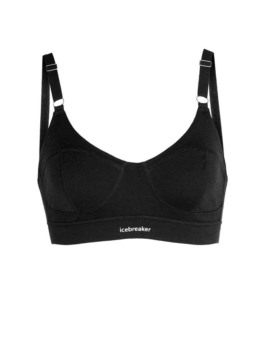 Soutien Gorge Icebreaker Merino Queens Clasp Femme Noir | FR 1811FDNM